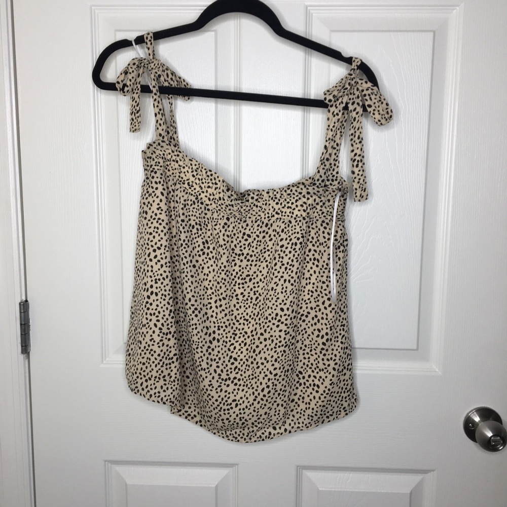 Leopard print tank top